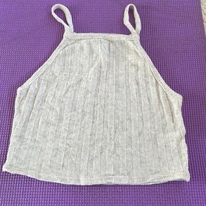 Reformation Knit Cropped High Neck Camisole